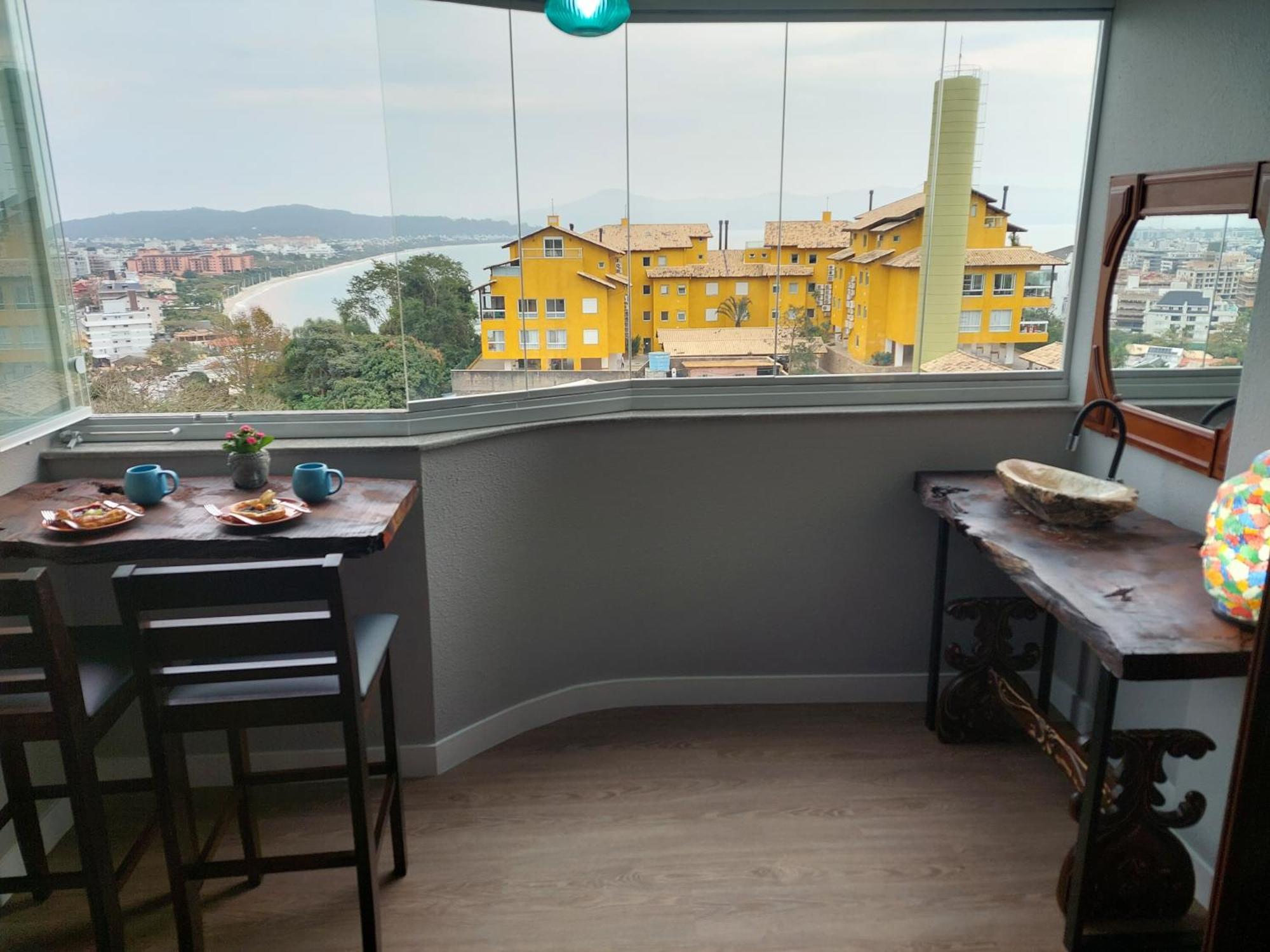 شقة Jurere Cobertura 400M Do Mar Vista Linda Florianópolis المظهر الخارجي الصورة